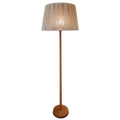 Oak Wood Floor Lamp