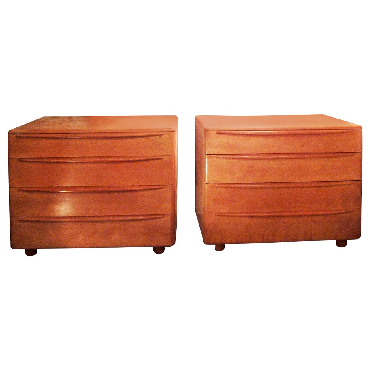 Pair of Commodes by Heywood Wakefield For Sale