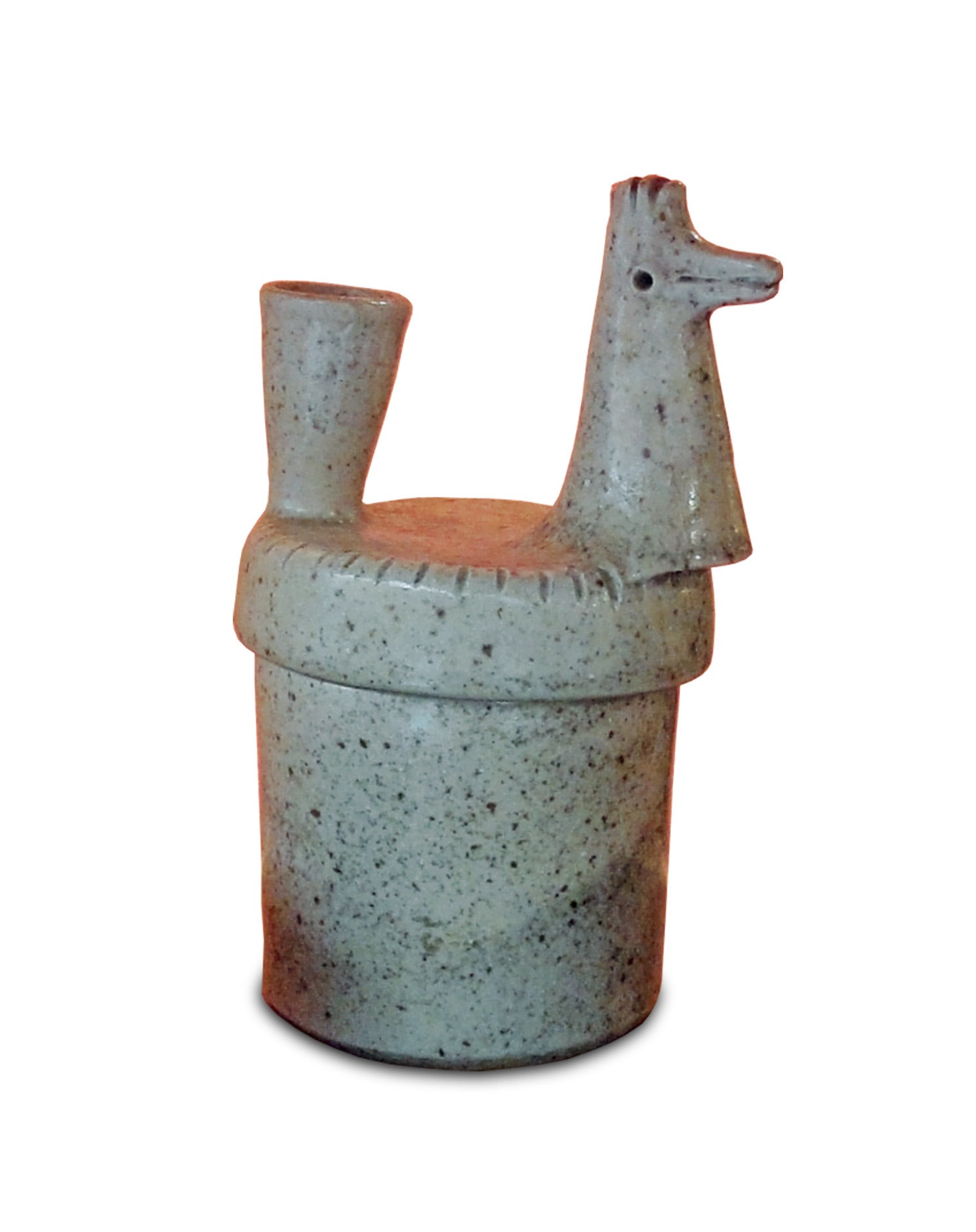 A small stoneware box by “Les Argonautes”