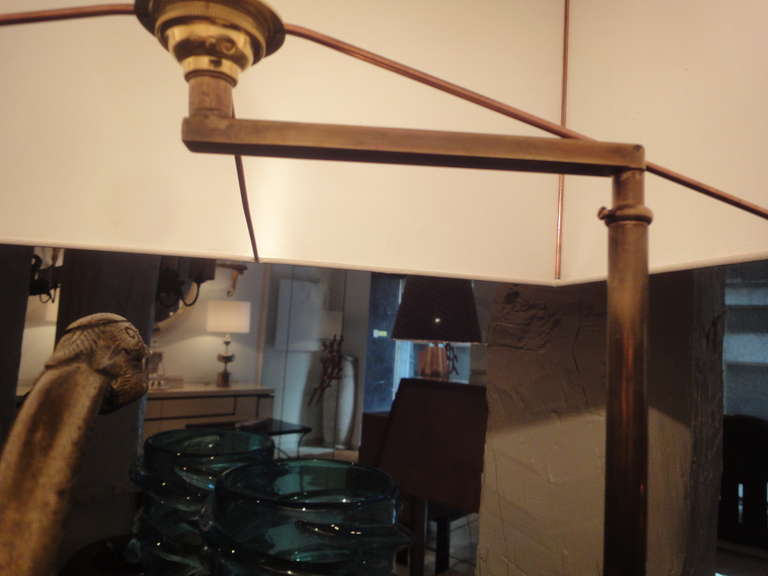 Table Lamp with a Bronze Stork In Excellent Condition In Madrid, Madrid