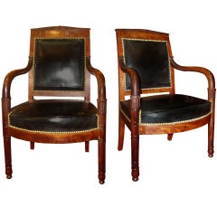 A Pair of Empire Style Armchairs
