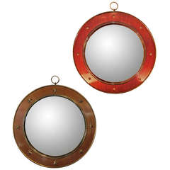 Vintage Two Convex Mirrors