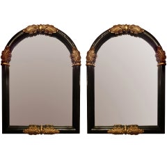 Antique Pair of Arch Form Mirrors