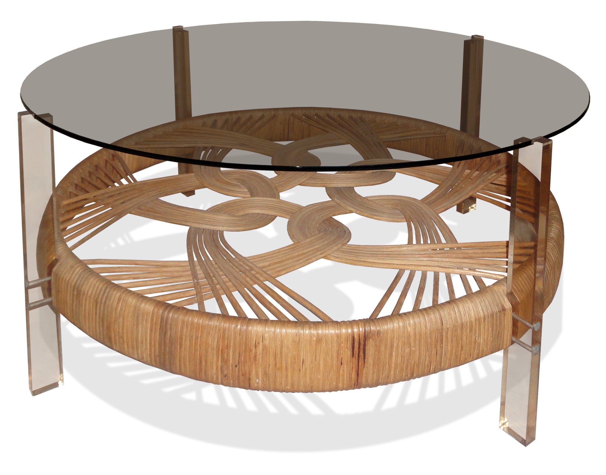 A Wicker Coffee Table