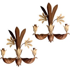 Pair of Wall Lights By Maison Bagues
