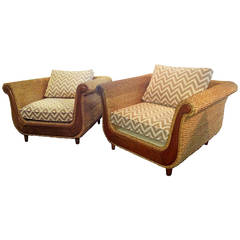 Pair of Large Armchairs