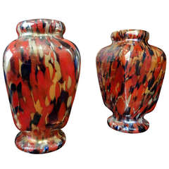 Pair of Clichy Vases