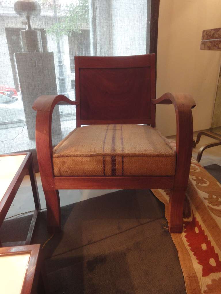 Pair of 1940s Teak Armchairs For Sale 1