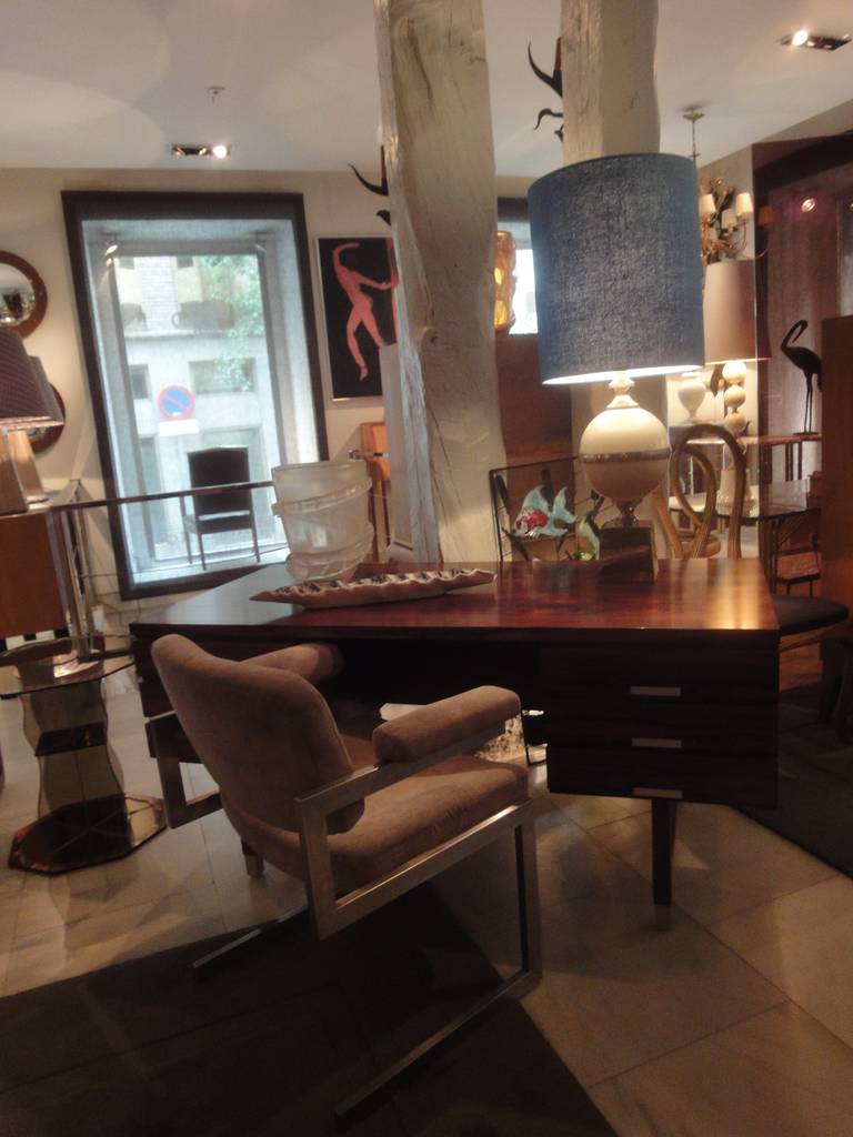 Table Lamp with a Large Sphere
