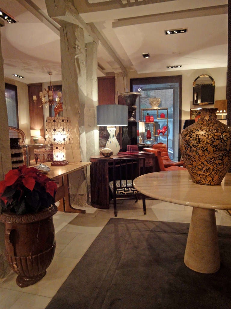 A Japonese Gilded and Black Vase