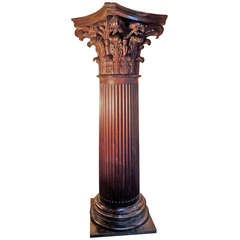 19th Century Oak Column