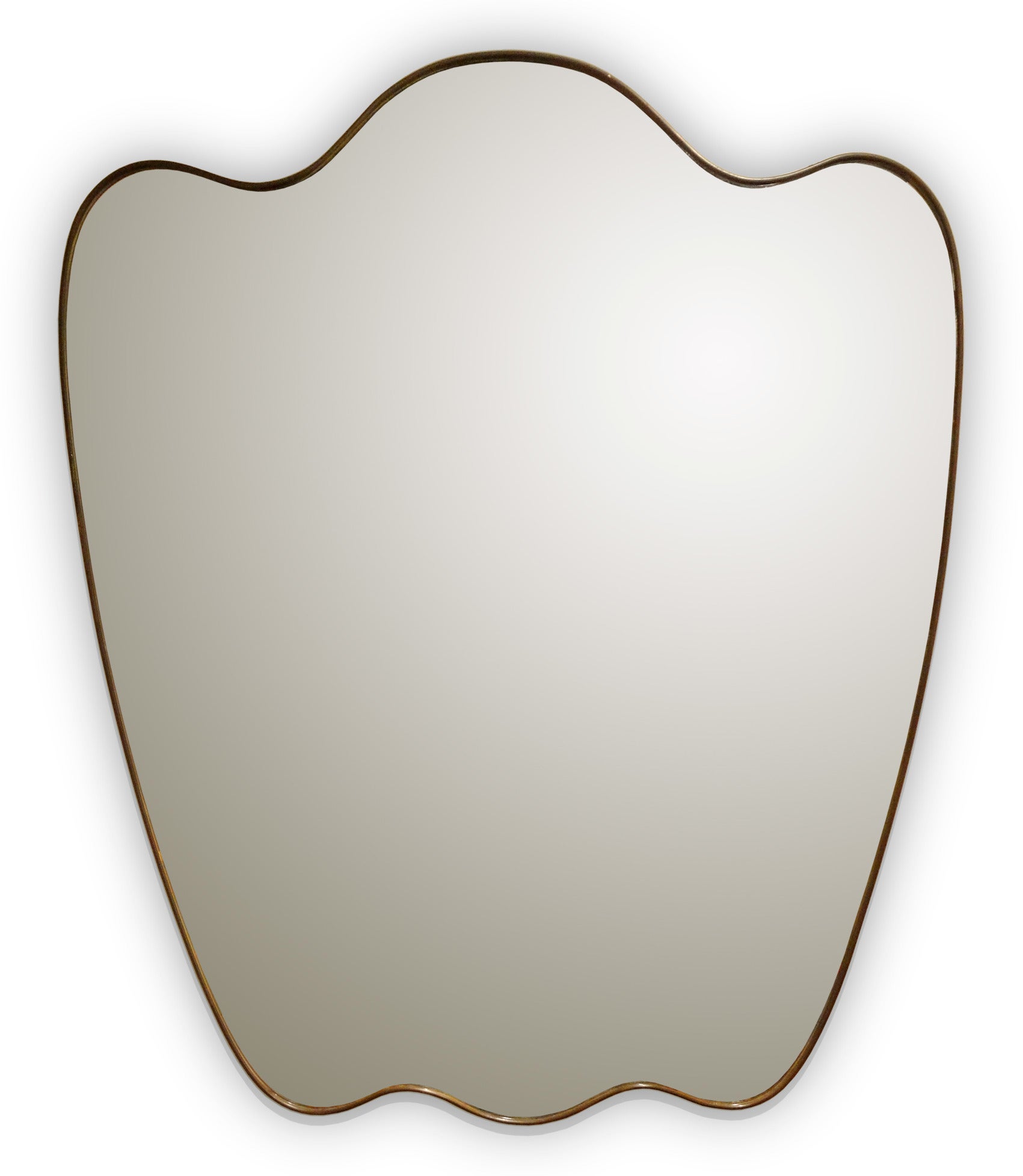 A large curvy mirror