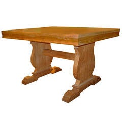 Oakwood Table in the Style of J.C Moreux 1