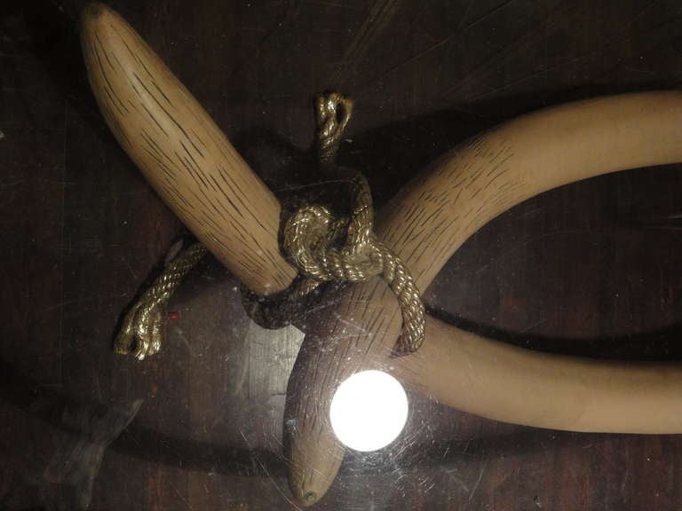 A Large Resin Tusk Coffee Table In Excellent Condition In Madrid, Madrid