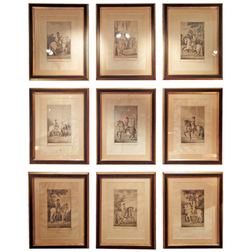 A Collection Of Nine Carnicero's Etchings For Sale