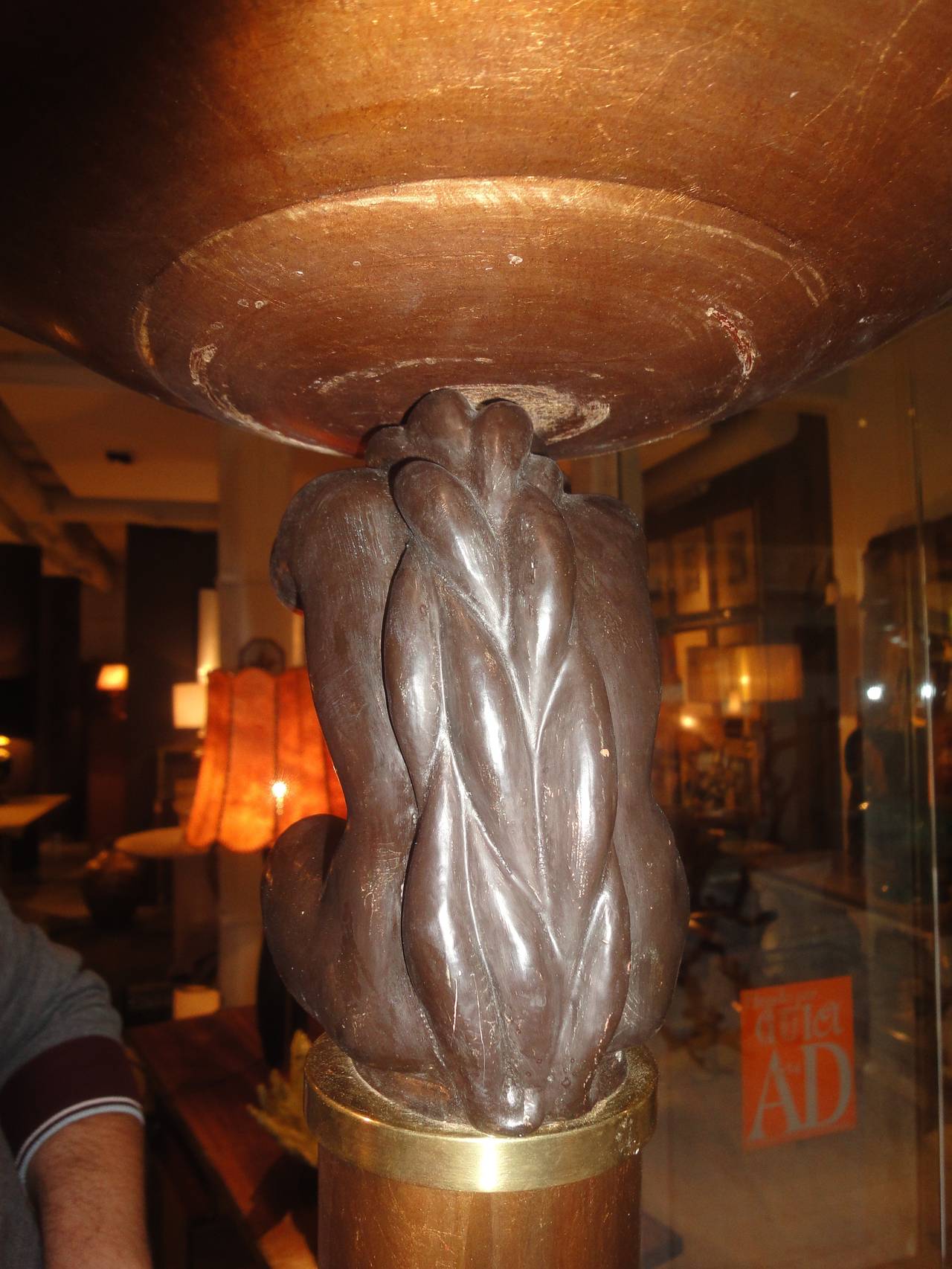 An Art Deco stand lamp by Louis Dideron For Sale 3