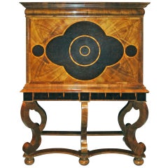A Biedermeier style cabinet-on- stand