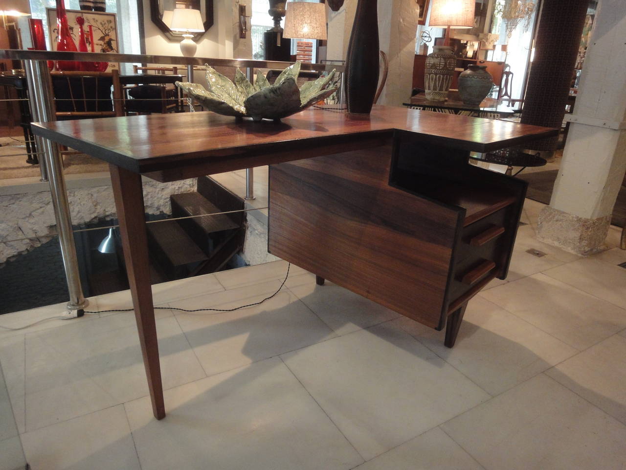 Italian Rosewood Desk 3