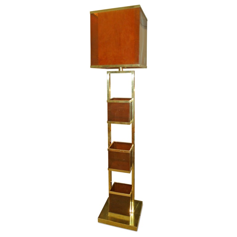 A perspex stand-lamp