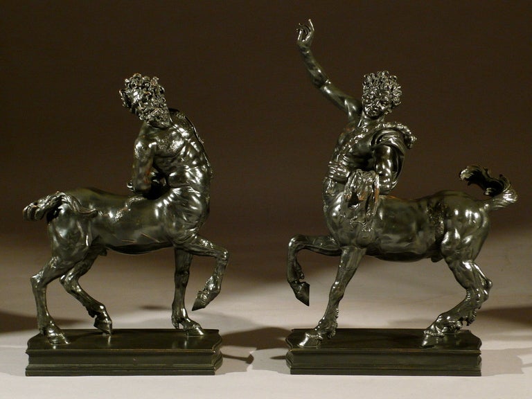 Pair of 18th c. Bronze Centaurs by G. Nisini, Rome