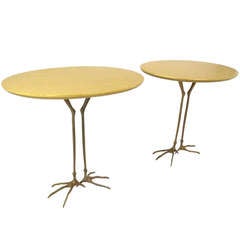 Pair of Meret Oppenheim "Traccia" Tables