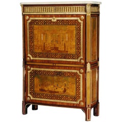 An Important 18th C. Secretaire Abattant By Andre Gilbert