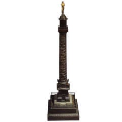 An Empire Bronze Column model of the Place Vendome 