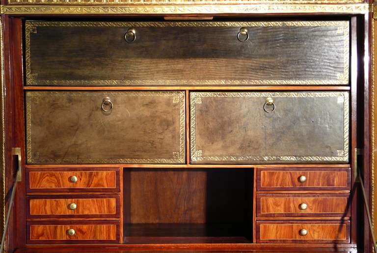 18th Century and Earlier An Important 18th C. Secretaire Abattant By Andre Gilbert For Sale