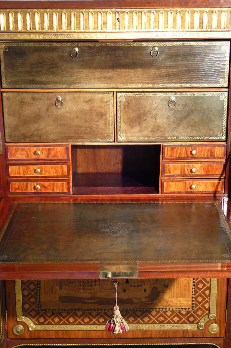 Bronze An Important 18th C. Secretaire Abattant By Andre Gilbert For Sale