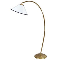 1950's Adjustable Standing Lamp In Brass