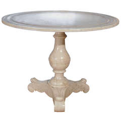 Elegant White Marble Centre Table circa 1830