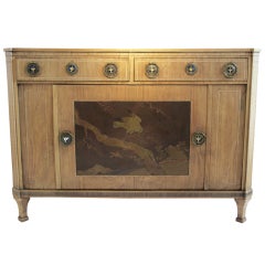 Late 18th c. Marquetry & Japanese Lacquer Panel Dutch Commode