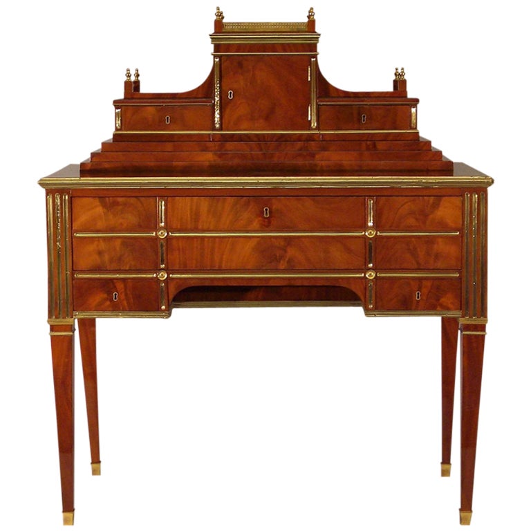 A Neo-classical mahogany desk, Russia Late 18th century For Sale