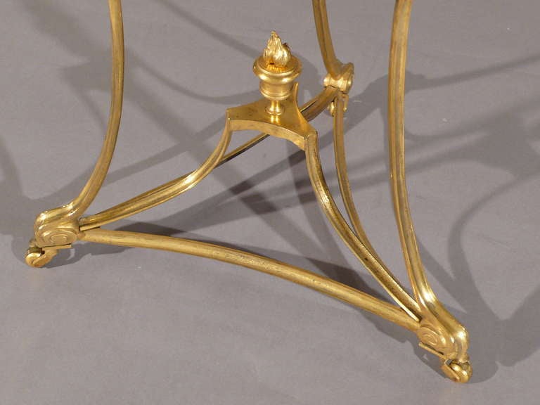 A Fantastic Directoire Period Two Tier Gilded Bronze Gueridon In Excellent Condition In London, GB