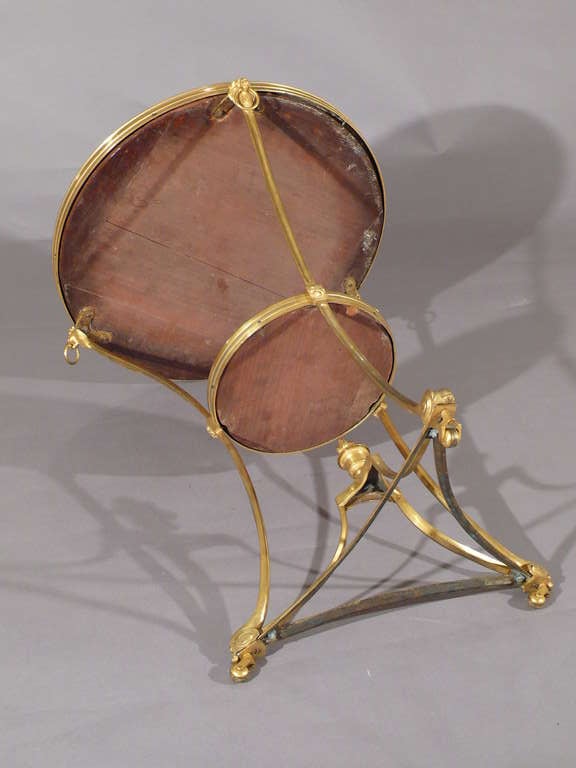 A Fantastic Directoire Period Two Tier Gilded Bronze Gueridon 3