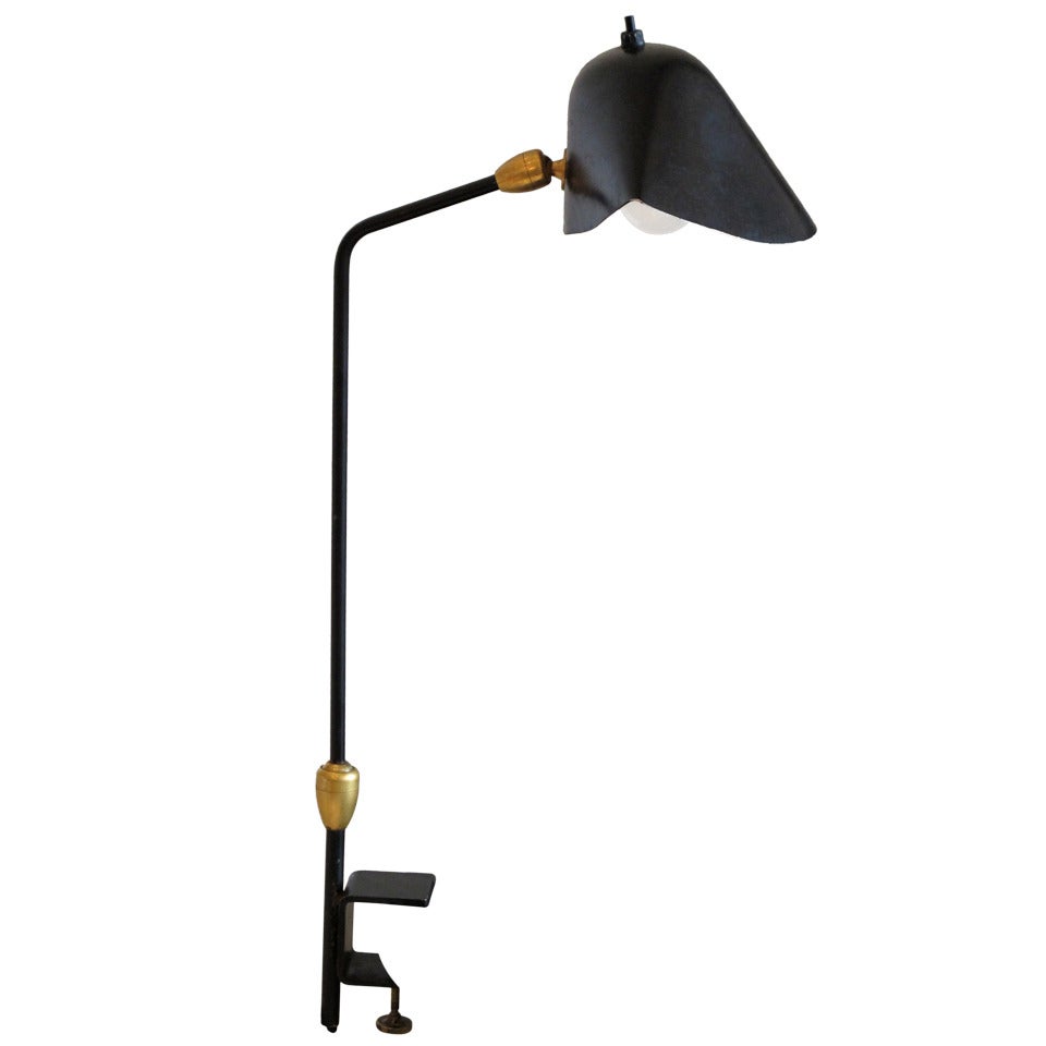 Serge Mouille Clamp Lamp With Two Ball And Socket Joints