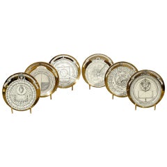 Set of six Astrolabio plates by P. Fornasetti