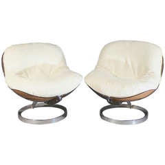 Pair of Sphere Chairs by Boris Tabacoff