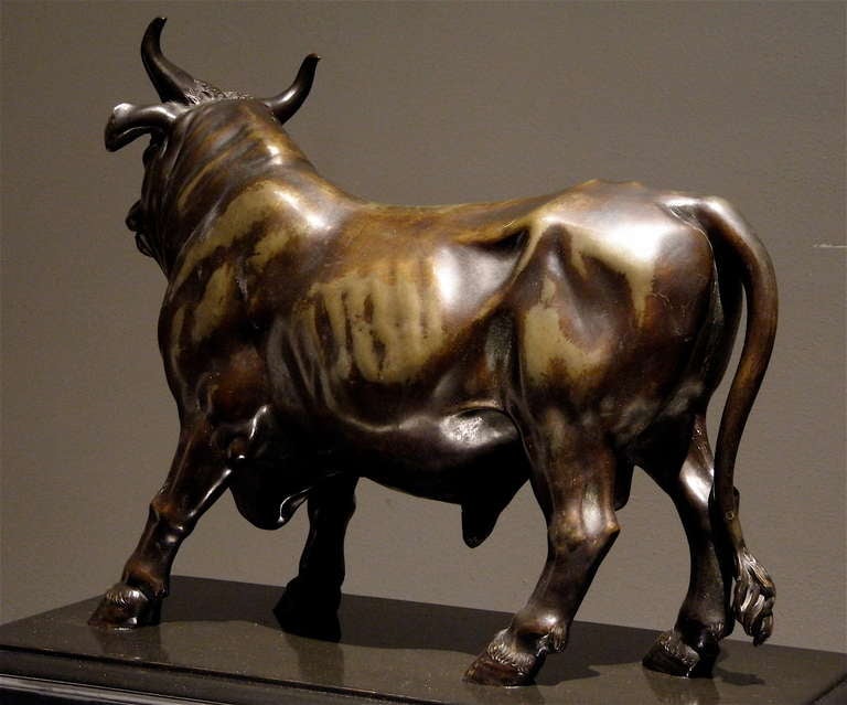 18th Century Bronze Bull Sculpture For Sale 2