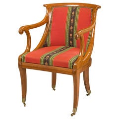 19th Century Armchair in Mahogany, French
