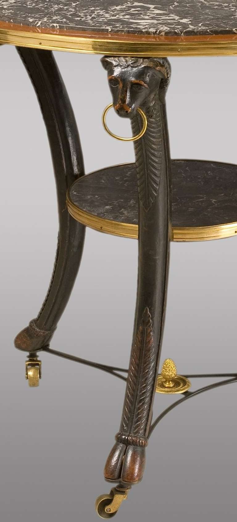 Neoclassical Rare Italian Gueridon, Late 18th Century