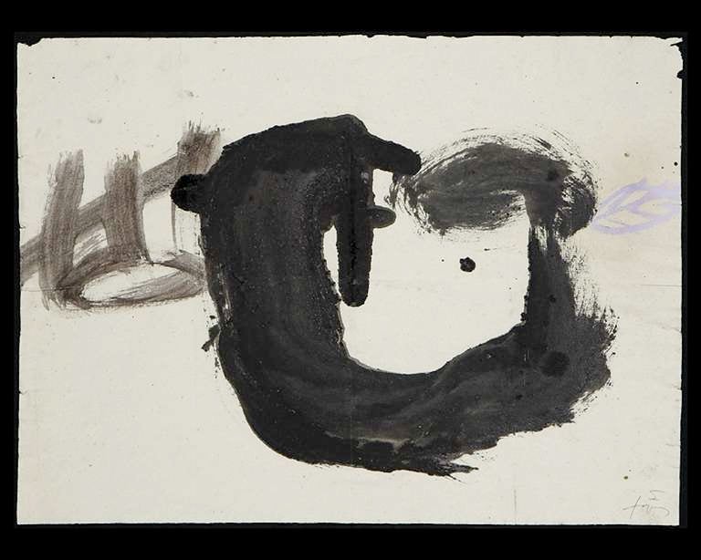 Antonio Tapies (1923-2012) "Cavitat" 1982 Signed and published in: Tapies Obra Completa. Volumen 5, pag.84