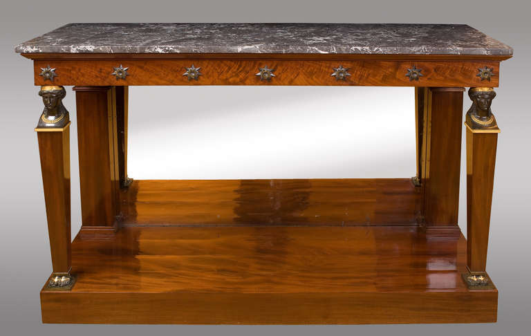 Pair of French Empire Console  Early 19th Century. In Excellent Condition In Madrid, ES