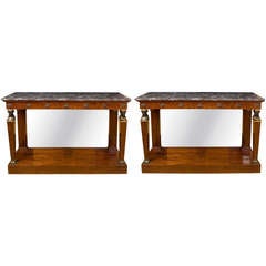 Pair of French Empire Console  Early 19th Century.