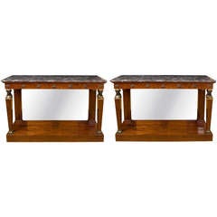 Pair of French Empire Console  Early 19th Century.