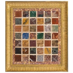 Fine French Empire Frame Gilt Bronze with Specimen Marble 2
