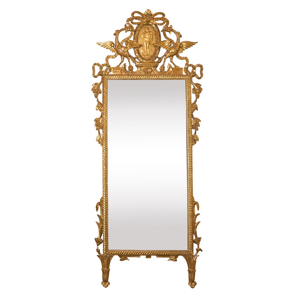 Tuscany Gilded Wood Mirror  For Sale