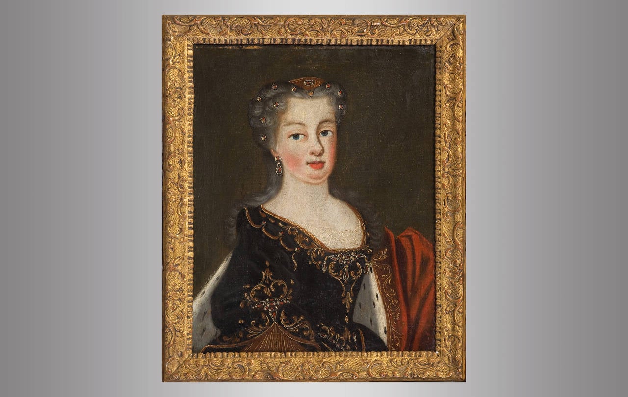 French Paintings of Two Louis XV Daughters For Sale