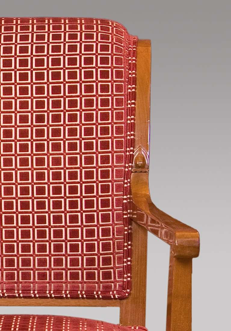 Stylized Mahogany Armchairs of Directoire Period, France, circa 1800 In Excellent Condition For Sale In Madrid, ES