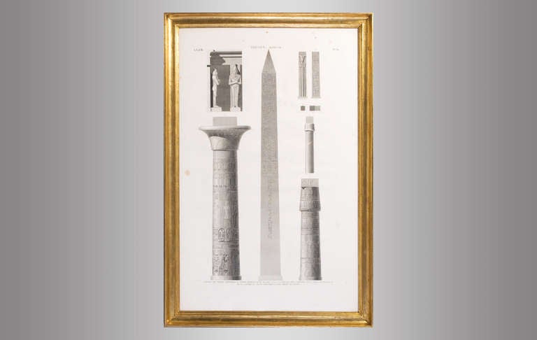 Architectural Elements of the Temple of Karnak in Luxor
